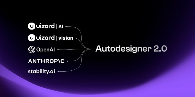 Uizard 发布 Autodesigner 2.0 AI设计引擎 只需文字或截图几秒钟内完成网站设计