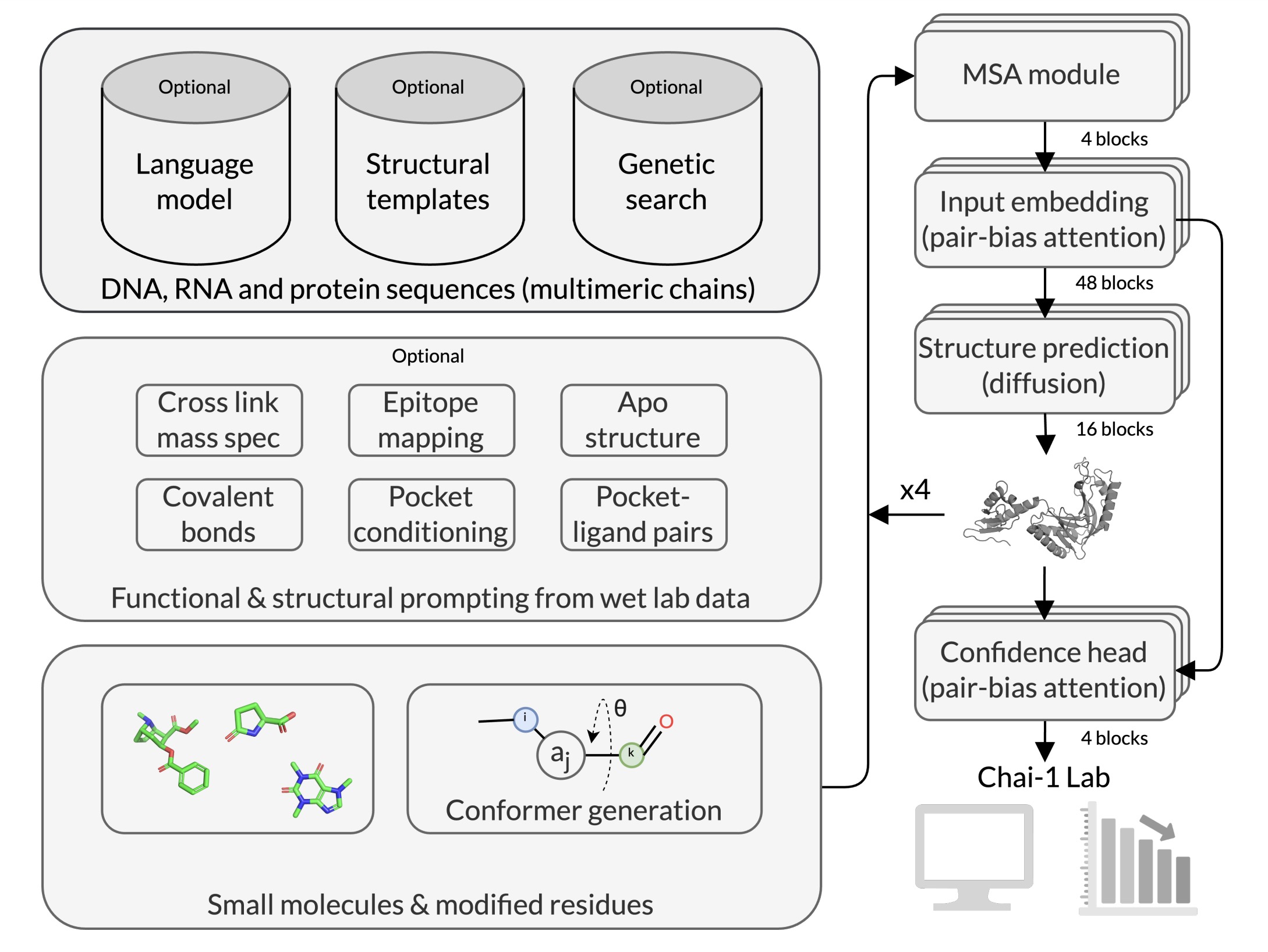 Architecture of Chai-1 Model