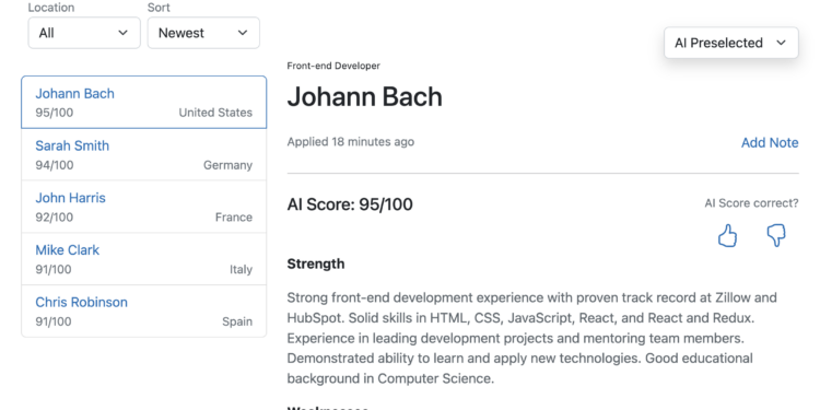 Applicant AI：人工智能面试系统 通过AI视频聊天快速筛选求职简历